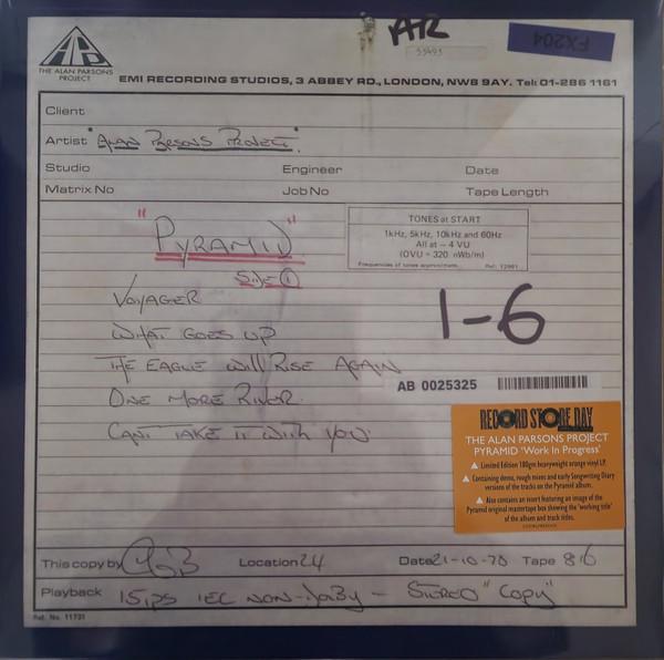 The Alan Parsons Project - Pyramid “Work In Progress”