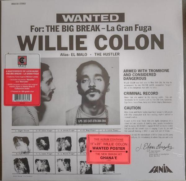 Willie Colón - Wanted By FBI / The Big Break - La Gran Fuga